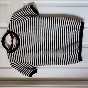 Small Petite LOFT Outlet Striped short sleeve top